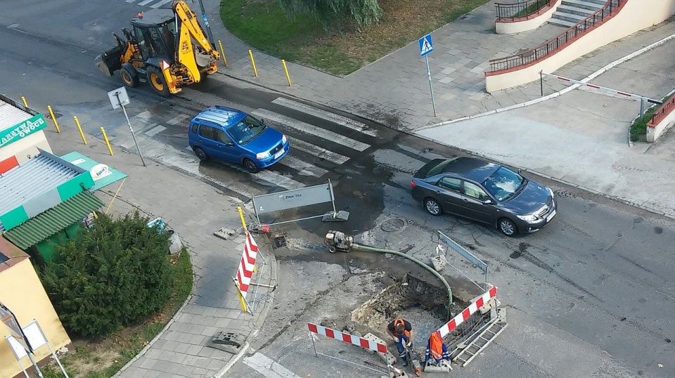 Część mieszkańców ul. Hrubieszowskiej w Szczecinie nie ma wody. Fot. Jacek Mrówczyński