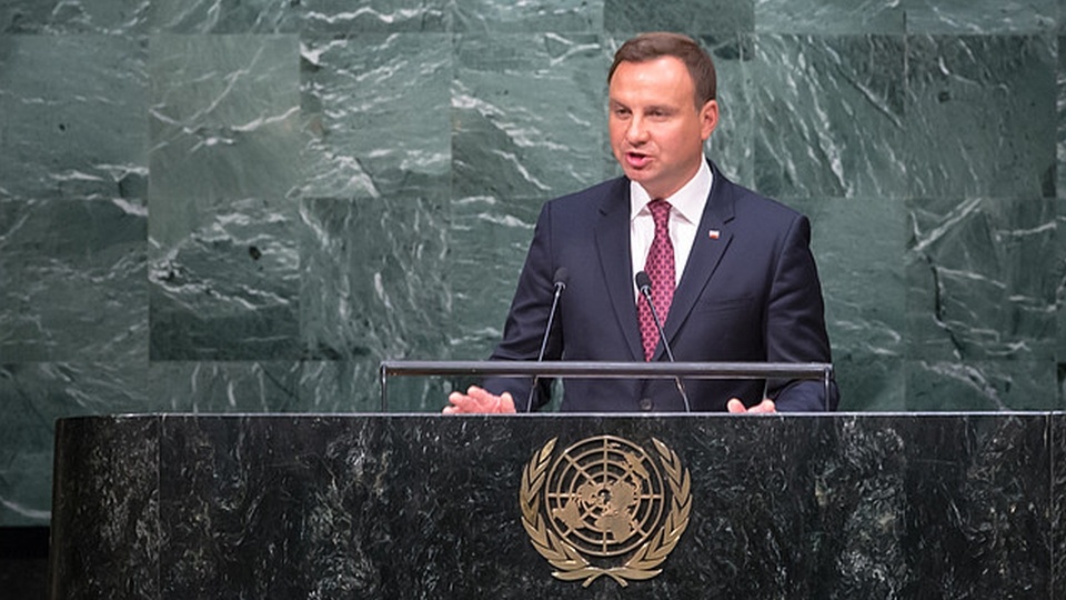 Wystąpienie Prezydenta RP na 70. sesji Zgromadzenia Ogólnego Narodów Zjednoczonych. Fot. Andrzej Hrechorowicz / www.prezydent.pl