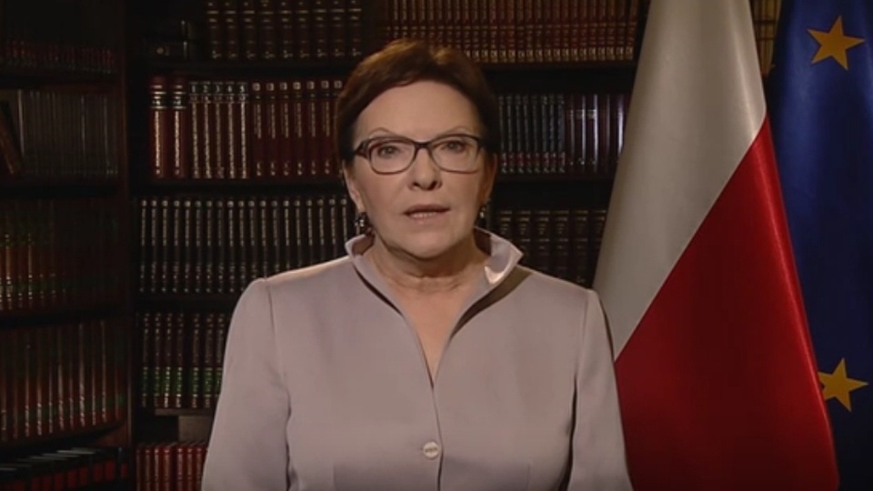 Ewa Kopacz objęła urząd szefa rządu 22 września 2014 roku. Fot. www.youtube.com/Kancelaria Premiera