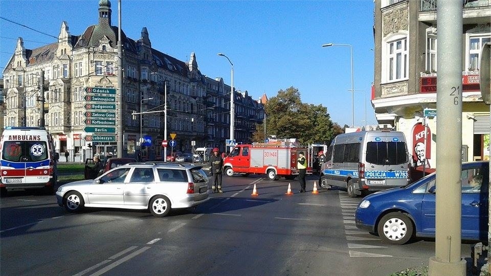 Plac Kościuszki zablokowany. Fot. Adrian Cerkowniak