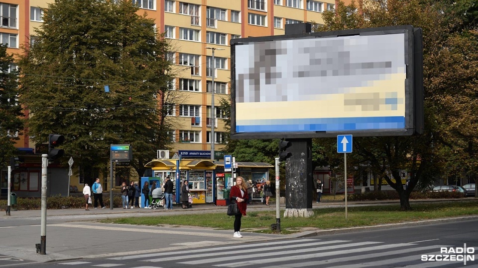 Agencje reklamowe wyliczają, że billboardów wyborczych w Szczecinie jest nawet o połowę mniej niż cztery lata temu. Fot. Łukasz Szełemej [Radio Szczecin]