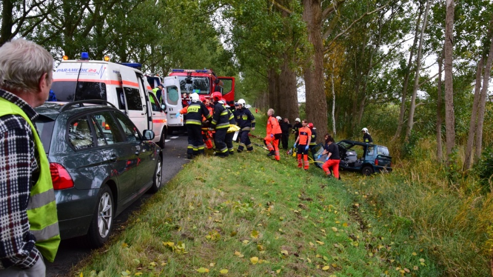 Dwie osoby zostały ranne i trafiły do szpitala po wypadku, do jakiego doszło na krajowej "trójce". Fot. iswinoujscie.pl