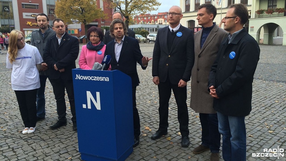 Konferencja .Nowoczesnej odbyła się w Stargardzie. Fot. Andrzej Kutys [Radio Szczecin]