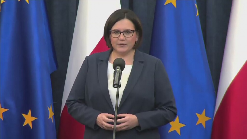 Małgorzata Sadurska, szefowa kancelarii prezydenta. Fot. TVN24/x-news
