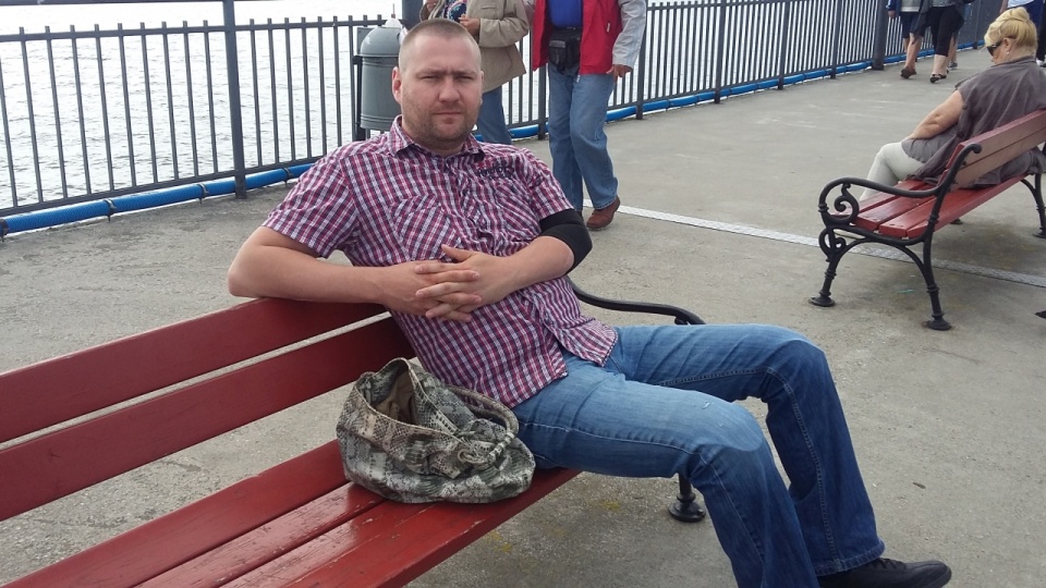 Marcin Cepa, strażak ze Stargardu Szczecińskiego, cztery lata temu miał wypadek. Fot. Marcin Cepa, strażak ze Stargardu.