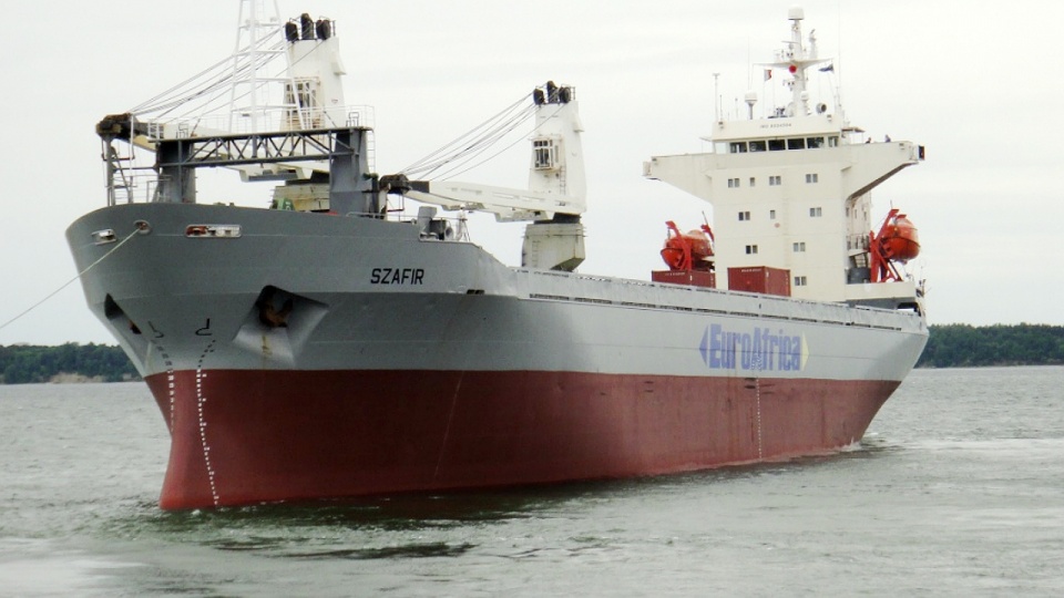 Polscy marynarze statku Szafir szczecińskiego armatora Euroafrica zostali porwani u wybrzeży Nigerii w nocy z czwartku na piątek. Fot. Euroafrica