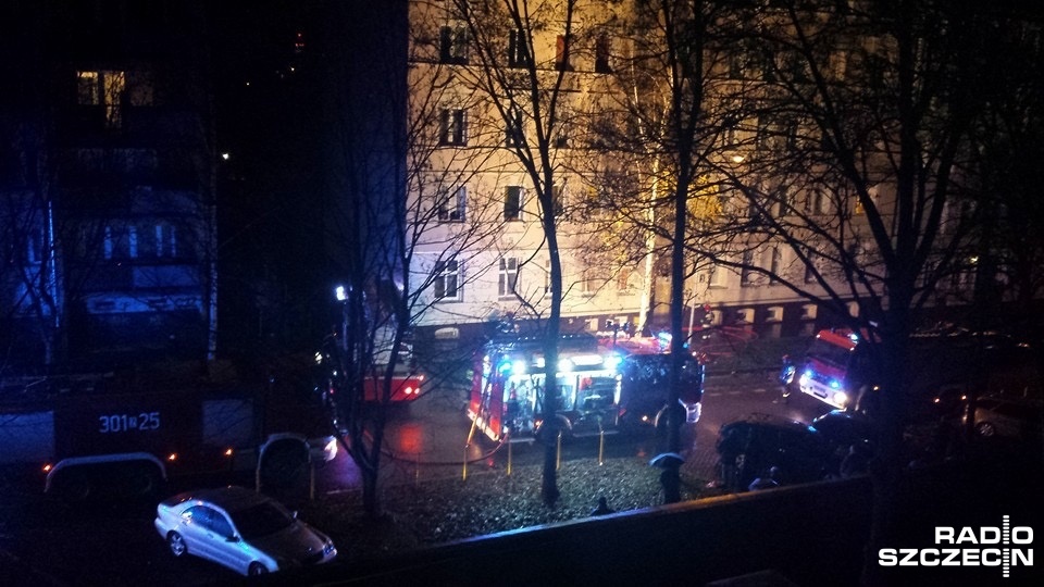 Nie wiadomo, co było przyczyną pożaru mieszkania na ulicy Józefa. Fot. Jarosław Gaszyński [Radio Szczecin]
