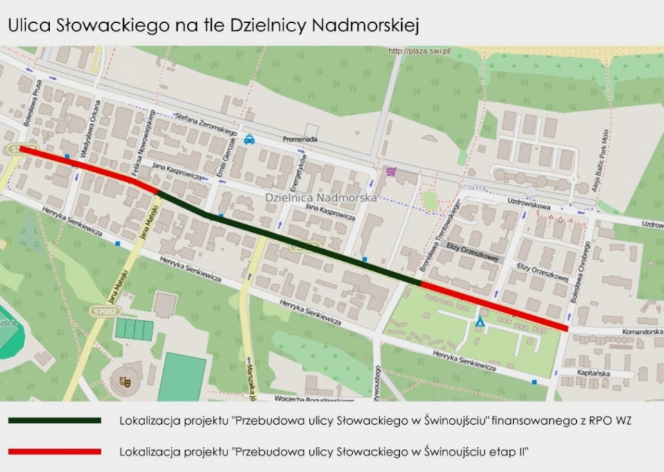 Świnoujście dokończy przebudowę ulicy Słowackiego. Fot. UM Świnoujście