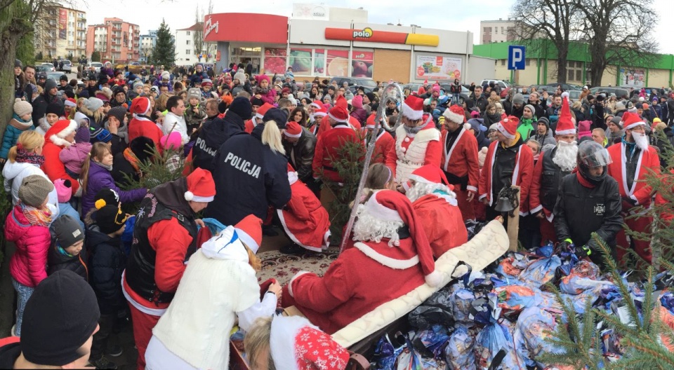 Spotkanie z mikołajami na Warszowie. Fot. Sławomir Ryfczyński. iswinoujscie.pl