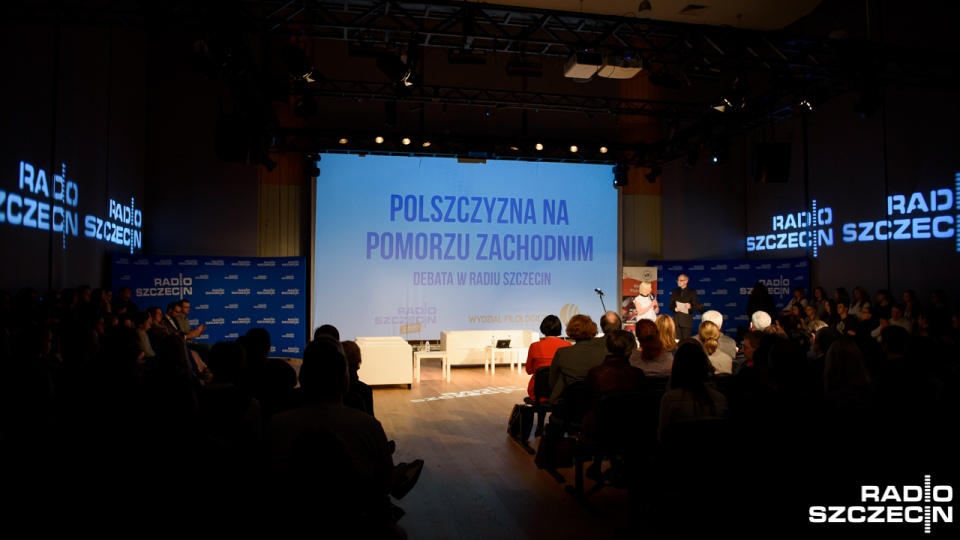 Debata "Polszczyzna na Pomorzu Zachodnim" w studiu S1 Radia Szczecin. Fot. Konrad Nowak [Radio Szczecin]