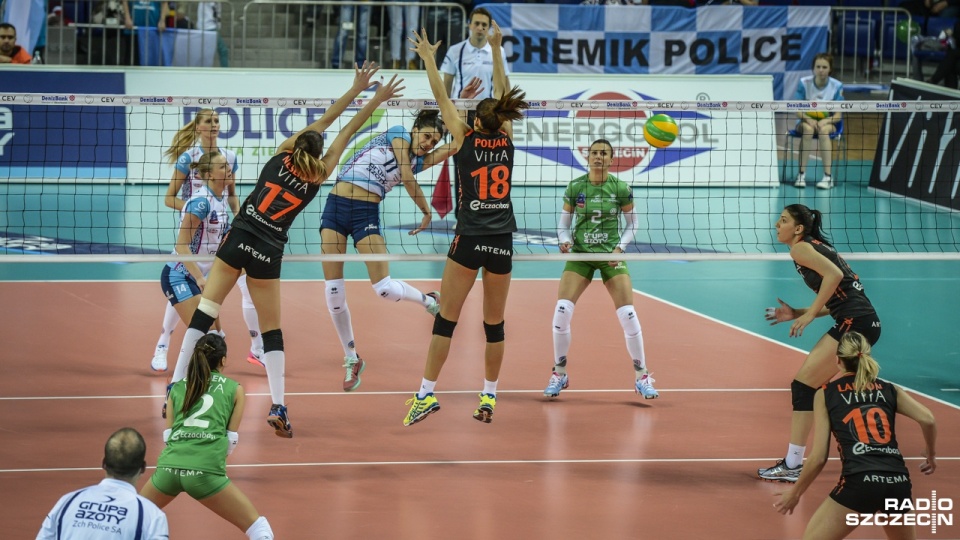 Siatkarki Chemika pokonały Eczacibasi Stambuł 3:1 w czwartej kolejce spotkań grupy C Ligi Mistrzyń. Fot. Jarosław Gaszyński [Radio Szczecin]