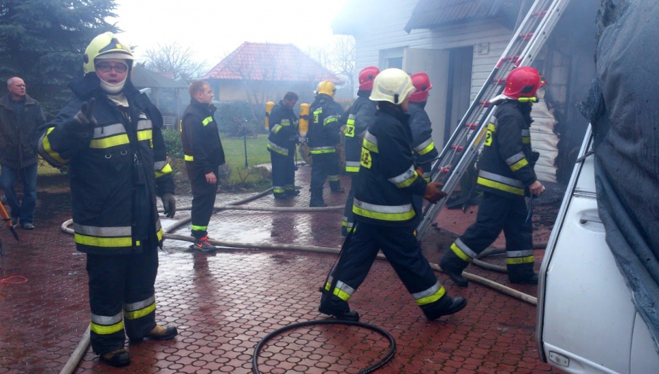 Wiadomo już, że zarzewiem pożaru była kotłownia domu. Fot. www.pogranicze24.pl
