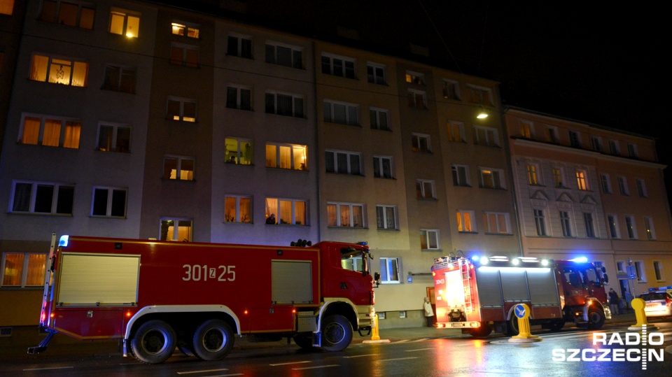 Strażacy zostali wezwani do ulatniającego się gazu. Fot. Jarosław Gaszyński [Radio Szczecin]