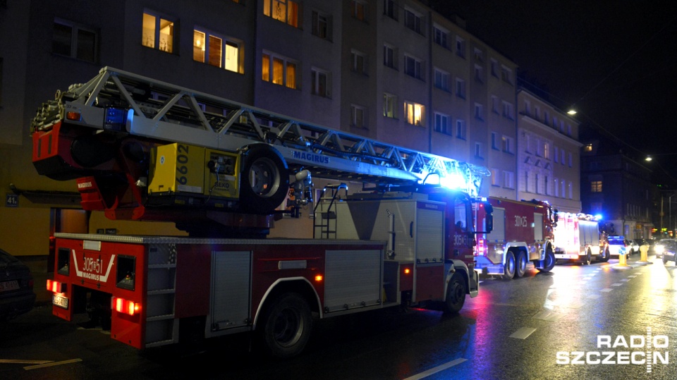 Strażacy zostali wezwani do ulatniającego się gazu. Fot. Jarosław Gaszyński [Radio Szczecin]
