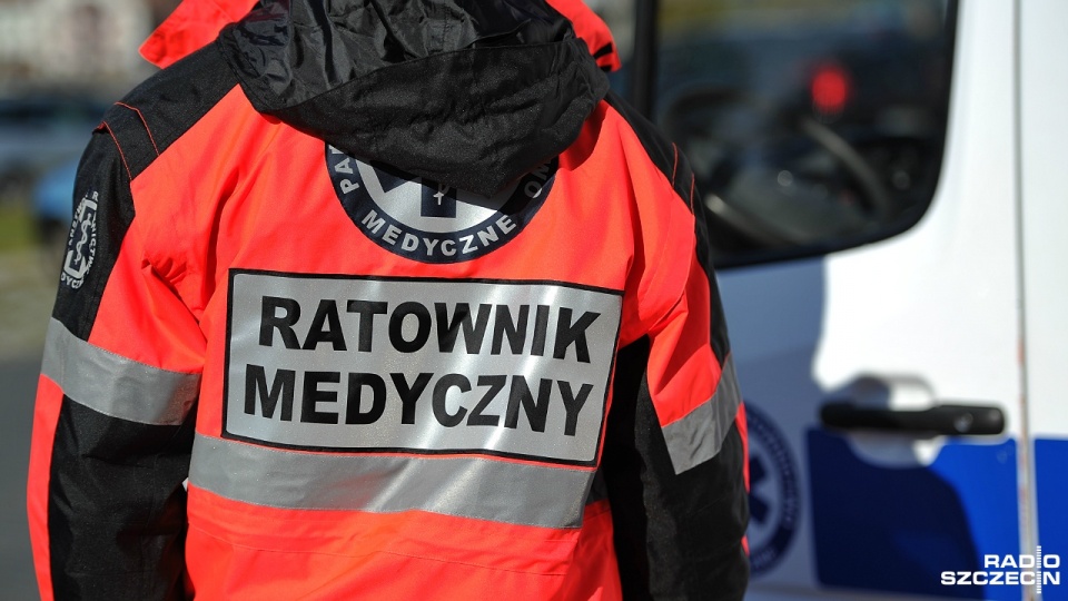 Droga krajowa nr 10 jest zablokowana. Fot. Łukasz Szełemej [Radio Szczecin/Archiwum]