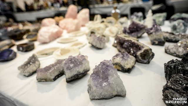 Minerały, biżuteria i kamienie szlachetne - m.in. takie ozdoby znajdują się na giełdzie, która od soboty odbywa się w hali Azoty Arena w Szczecinie. Ametysty, agaty i nie tylko w szczecińskiej Arenie [ZDJĘCIA]