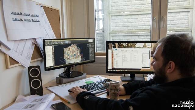 Domy dla uchodźców powstają w Stargardzie. Fot. Maciej Myszkowiak [Radio Szczecin] Domy dla uchodźców powstają w Stargardzie [WIDEO, ZDJĘCIA]