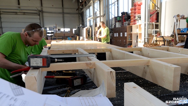 Domy dla uchodźców powstają w Stargardzie. Fot. Maciej Myszkowiak [Radio Szczecin] Domy dla uchodźców powstają w Stargardzie [WIDEO, ZDJĘCIA]