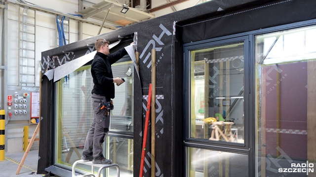 Domy dla uchodźców powstają w Stargardzie. Fot. Maciej Myszkowiak [Radio Szczecin] Domy dla uchodźców powstają w Stargardzie [WIDEO, ZDJĘCIA]