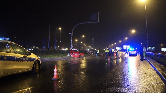 Fot. Tomasz Gontarz Tragiczny wypadek na Moście Pionierów w Szczecinie [WIDEO, ZDJĘCIA]