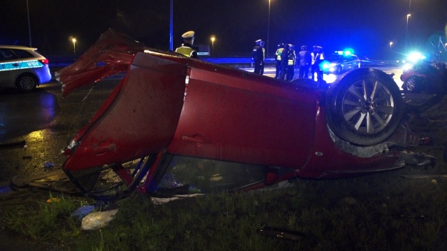 Fot. Tomasz Gontarz Tragiczny wypadek na Moście Pionierów w Szczecinie [WIDEO, ZDJĘCIA]