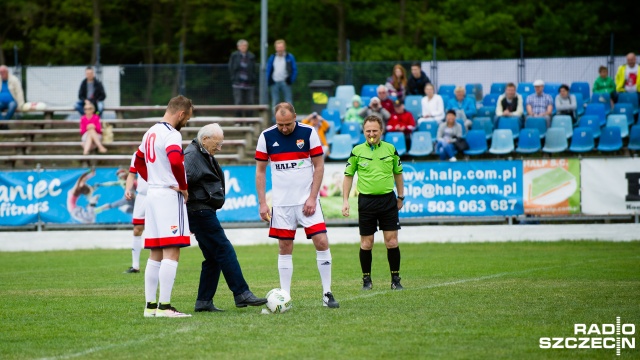 Przyjaciele Arkonii - Reprezentacja Artystów Polskich 2:2. Fot. Konrad Nowak [Radio Szczecin] Remis w meczu gwiazd na 70-lecie Arkonii [WIDEO, ZDJĘCIA]