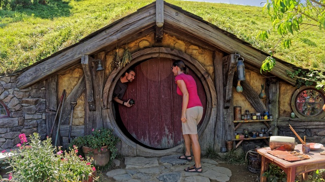 Nowa Zelandia, Hobbiton. Fot. Archiwum prywatne W rok dookoła świata. Z Czaplinka w podróż życia [ZDJĘCIA]