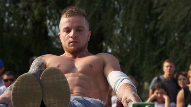 Zawody w kalistenice w Szczecinie. Fot. Tomasz Gontarz Niebywała siła i sprawność. Zawody w kalistenice w Szczecinie [WIDEO, ZDJĘCIA]