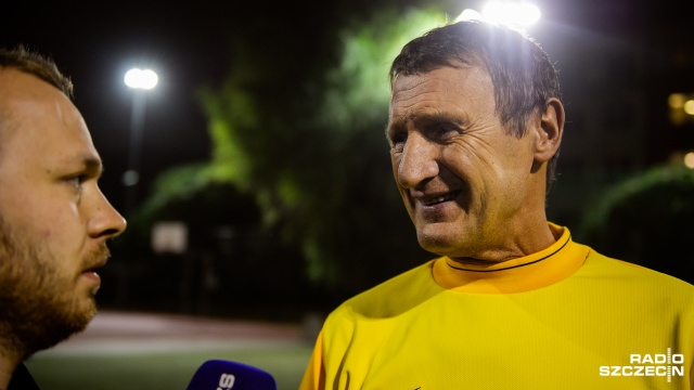 Jerzy Falkowski ma 63 lat i nie zamierza przestać grać w piłkę. Fot. Konrad Nowak [Radio Szczecin] Ma 63 lata i właśnie rozpoczął kolejny sezon piłkarski [ZDJĘCIA]