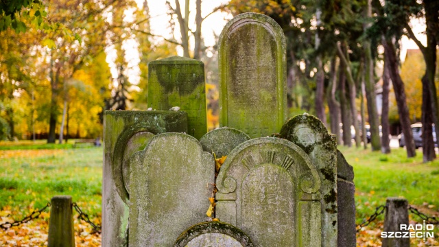Cmentarz żydowski przy ul. Ojca Beyzyma. Fot. Konrad Nowak [Radio Szczecin] Jeśli to park, wcześniej pewnie był... cmentarzem [WIDEO, ZDJĘCIA]