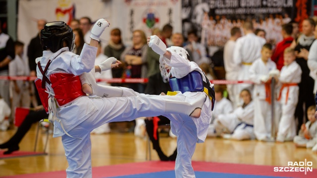 Turniej Kyokushin Karate w Szczecinie. Fot. Konrad Nowak [Radio Szczecin] Turniej Kyokushin Karate w Szczecinie. "Liczy się kontakt" [ZDJĘCIA]