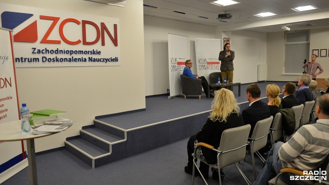 Spotkanie z Jackiem Żakowskim w Szczecinie. Fot. Łukasz Szełemej [Radio Szczecin] Jacek Żakowski o zmianach w Polsce: Plebejska rewolta [ZDJĘCIA]