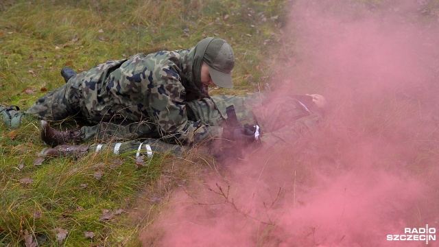 XV Zgrupowanie Taktyczne Obrony Terytorialnej Gwardii Narodowej "Bielik-16" w Podgrodziu. Fot. Łukasz Szełemej [Radio Szczecin] Ćwiczenia Gwardii Narodowej w Podgrodziu [WIDEO, ZDJĘCIA]