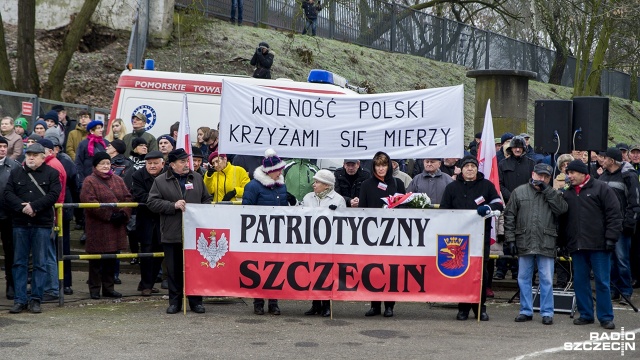 W sobotę w Szczecinie upamiętniono ofiary Grudnia 1970 roku. Fot. Olaf Nowicki [Radio Szczecin] Złożyli największą ofiarę w walce o wolną Polskę [WIDEO, ZDJĘCIA]