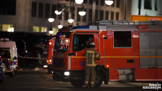 Zamach terrorystyczny w Berlinie. Fot. Konrad Nowak [Radio Szczecin] Zamach terrorystyczny w Berlinie. Nie żyje Polak, kierowca ciężarówki [WIDEO, ZDJĘCIA NOWE, NA ŻYWO]