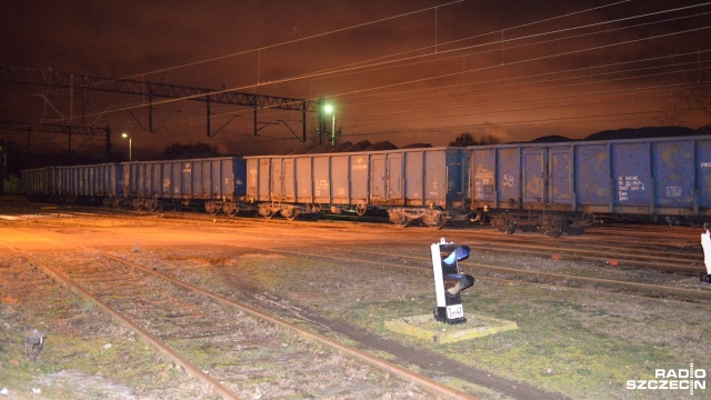 Jeden wagon pociągu towarowego wypadł z torów i zablokował przejazd kolejowy na ulicy Wiosennej w Szczecinie-Dąbiu.