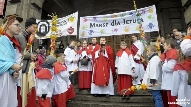 Parafianie Sanktuarium Najświętszego Serca Pana Jezusa i szczecinianie mieli wziąć udział w procesji palmowej ulicami miasta.