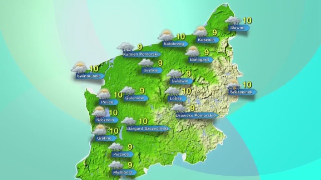 We wtorek termometry w regionie będą wskazywać od 9 do 10 stopni Celsjusza. Możliwe opady deszczu.