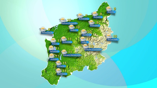 W czwartek w całym regionie ma świecić słońce. Najcieplej w Szczecinie i okolicach - ponad 10 stopni Celsjusza. Najchłodniejszy będzie Kołobrzeg, gdzie tylko 7 stopni.