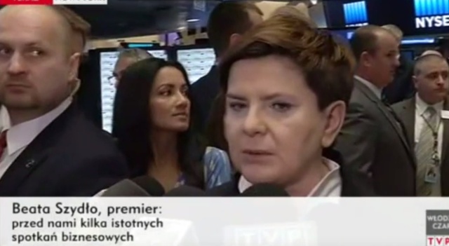 Premier Beata Szydło przebywa z oficjalną wizytą w Nowym Jorku. W pierwszym dniu podczas pobytu szefowej polskiego rządu dominowały sprawy gospodarcze.