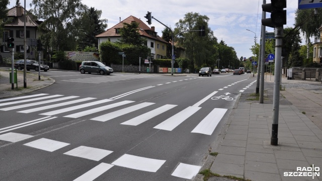 Pas rowerowy powstał na ul. Zaleskiego w Szczecinie. Pojawiło się tam również nowe oznakowanie poziome.