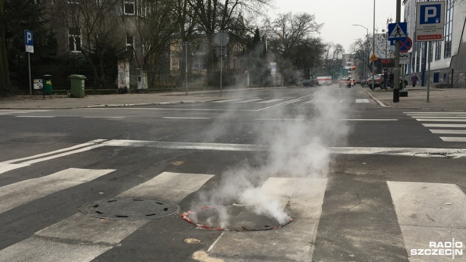 Awaria będzie naprawiana dopiero, kiedy temperatura się podniesie. Fot. Michał Król [Radio Szczecin]