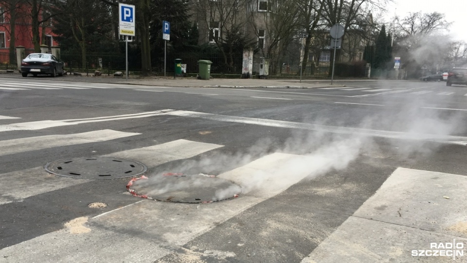 Awaria będzie naprawiana dopiero, kiedy temperatura się podniesie. Fot. Michał Król [Radio Szczecin]