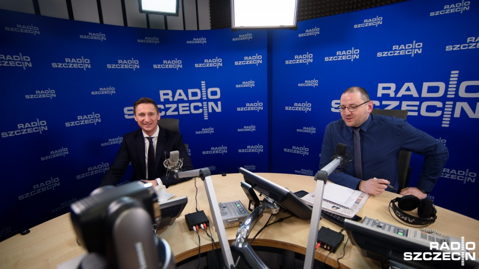 Olgierd Geblewicz i Tomasz Chaciński. Fot. Konrad Nowak [Radio Szczecin]