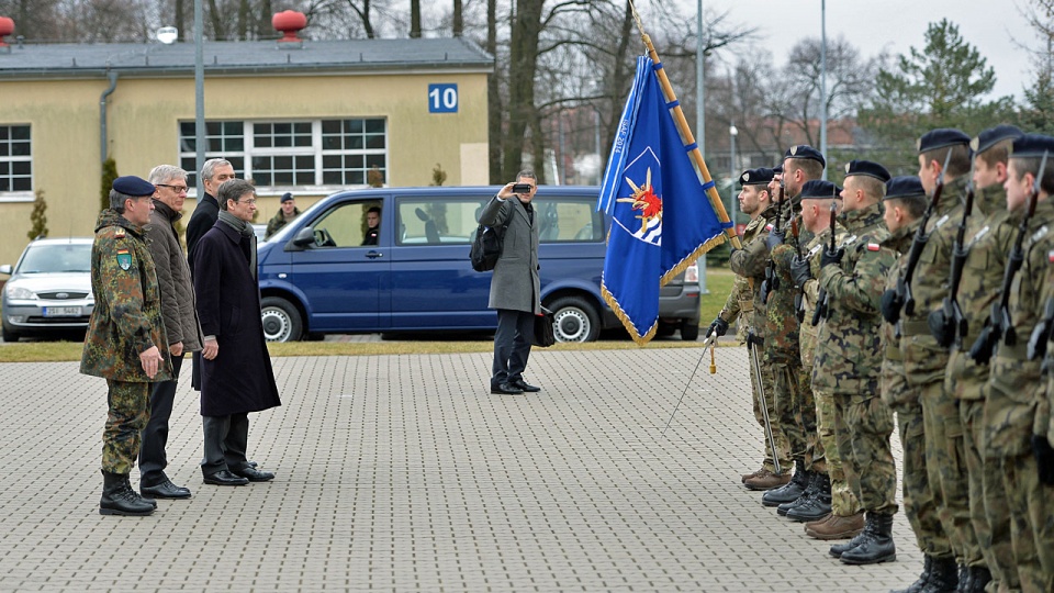 Ambasadorzy wizytowali Wielonarodowy Korpus Północno-Wschodni w Szczecinie. Fot. Łukasz Szełemej [Radio Szczecin]