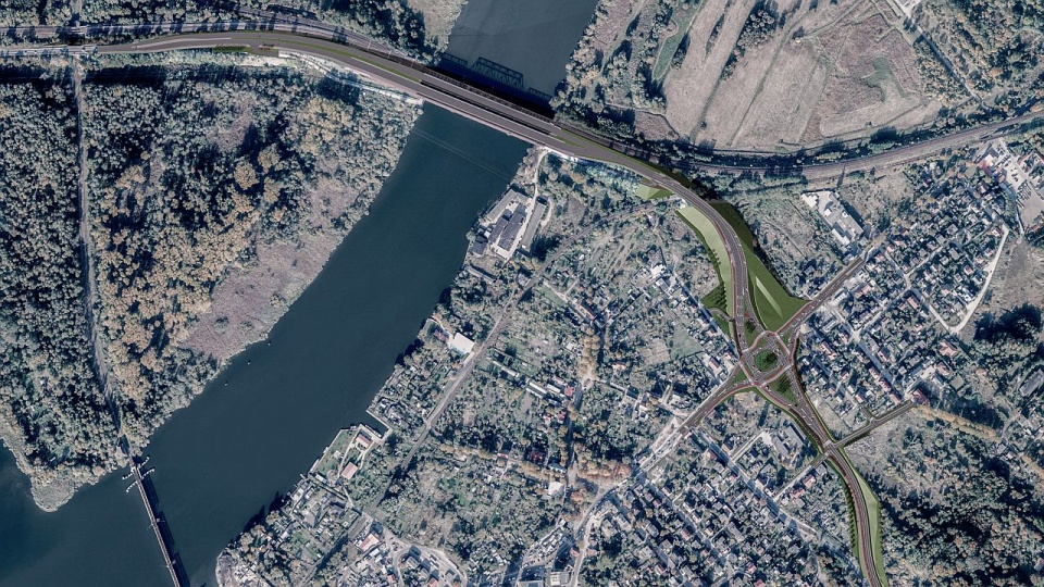 Skrzyżowanie łączące autostradę A6 z ulicą Floriana Krygiera oraz budowę nowego mostu nad Regalicą zakłada budowa węzła drogowego w szczecińskich Podjuchach. Mat. UM Szczecin