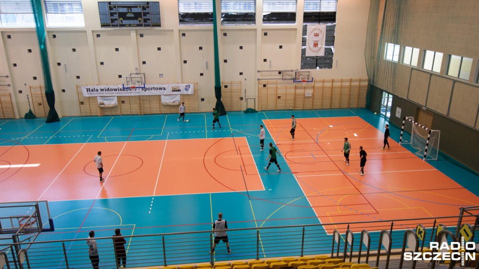 Reprezentacja futsalu w Policach przed meczem Polska-Kazachstan. Fot. Konrad Nowak [Radio Szczecin]