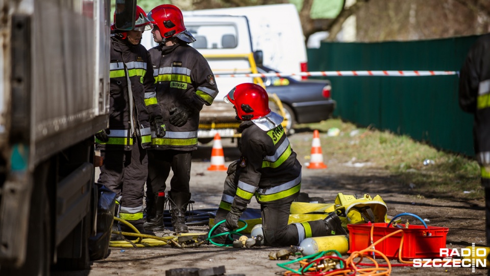 Wypadek na ul. Budziszyńskiej w Szczecinie. Konrad Nowak [Radio Szczecin]