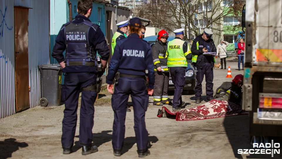 Wypadek na ul. Budziszyńskiej w Szczecinie. Konrad Nowak [Radio Szczecin]