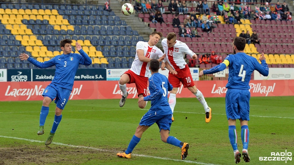 Piłkarska reprezentacja Polski do lat 20 przegrała z Włochami 3:0 w meczu Turnieju Czterech Narodów. Fot. Łukasz Szełemej [Radio Szczecin]